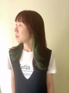 アモア(amoa) インナーカラー/大人可愛いアクセントカラー/20代30代40代50代