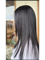 ヘア デザイン ギタ(HAIR DESIGN GHITA) ストレートスタイル、暗めトーンダウンカラー