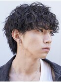新橋ルーズパーマシャドウパーマ波巻きスパイラルパーママッシュ