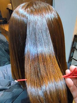 美容室 ORii 南平岸駅前店　【オーリー】の写真/南平岸駅徒歩1分◇ショート・ボブスタイルにも♪あこがれの艶髪を叶える髪質改善◎縮毛矯正ストレート