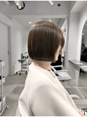 着物ヘア/大人ガーリー/ダークアッシュ/似合わせカット/銀座駅