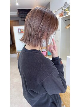 オリビアヘアー(OLIVIA HAIR) 春ボブ×透明感ミルキーベージュ