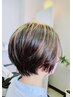 【全員/白髪カバー】 カット+白髪ぼかしカラー+保湿Tr