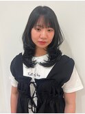 ふんわりレイヤー×オリーブブラック