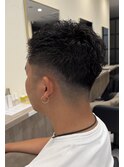 清潔感×男らしさ！フェードで作る濡れ髪パーマ