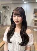 寒色チョコカラー×くびれ巻き 似合わせカット