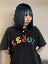 ゼロヘアー ガーデン(zero hair GARDEN) 【夏のハイトーン】ネイビーブルー♪