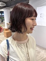 ナヌーク シブヤ(nanuk shibuya)&nbsp;ボルドーカラーニュアンスウェーブボブ