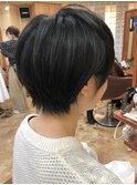 【morio池袋】今年流行大人かわいい黒髪耳かけショート#