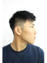 メリケンバーバーショップ フクオカ(MERICAN BARBERSHOP FUK)&nbsp;セミウェットビジカジワイルドツーブロッククラウドマッシュ120