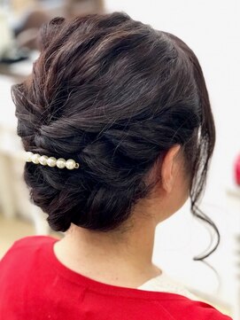 グラスペディア(graspedia) 2018　編みこみアップスタイル