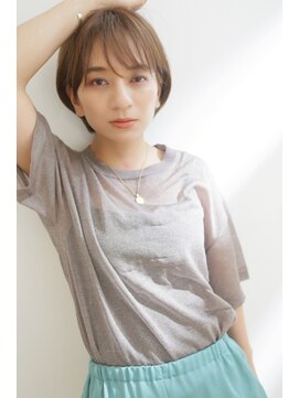 レーヴバイロンド 仙台(Reve by Lond) 20代30代大人可愛いひし形ショートボブ