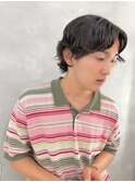 メンズミディアムパーマ