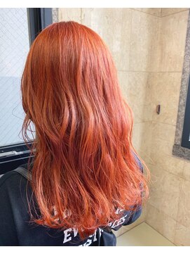 ラべリー 池袋(LOVELEY) 【池袋】ナチュラルロング オレンジ