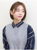 大人可愛い♯20代30代40代♯耳かけ前下がりひし形ショートボブ