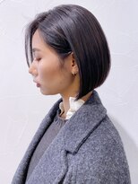 アイティーバイアルバム 八王子店(IT by ALBUM)&nbsp;ハイライトボブ_カーキグレージュマッシュショート_ba318622