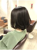 暗髪ラベンダーアッシュふんわりボブ/亀戸