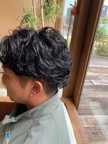 ヘアメイク アージュ 堀南店(hair make age) 無造作かき上げパーマ