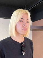 ピチカート(pizzicato)&nbsp;抜きっぱなしブリーチ/メンズボブ/ホワイトブロンド