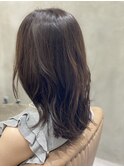 ツヤ感ナチュラルブラウンカラー