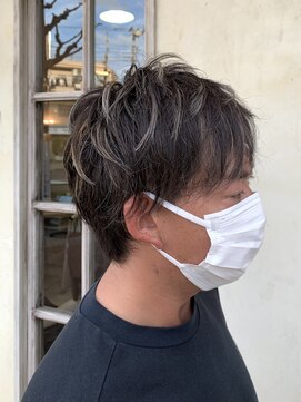 エイミーバイアフロート(amie  by afloat) バキッ☆とコントラスト強めなメンズハイライトカラー