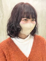 ソーコ 渋谷(SOCO)&nbsp;パーマレッドブラウンカラーケアブリーチダブルカラー髪質改善