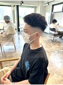 宮城リョータ風パーマメンズパーマオールバックパーマ