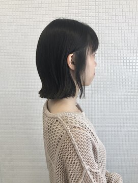 トップヘアー 中庄店(TOP HAIR fuapua) 切りっぱなし外ハネボブ