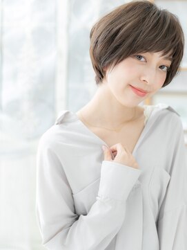 モッズヘア 越谷(mod's hair) 暗髪グレージュアッシュ小顔くびれショートc5越谷20代30代40代
