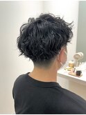 かりあげ×パーマ