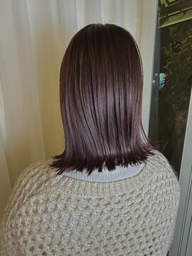 ヘアビータ 松前店(HAIR vita) 外ハネボブ×ピンクブラウン