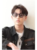 メンズ理容室バーバースタイルスーツ流行ビジネスショート