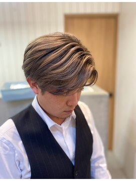 メンズバイココテラス 豊中(men's by cocoterace) バレイヤージュ/デザインカラー/メンズカット/ブリーチ