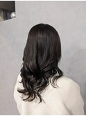 チャコールグレージュ×ロング