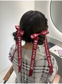 ツインアレンジ　推し活　お団子　ツインお団子