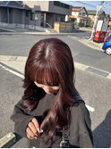 ピンクブラウンカラー