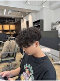 MEN’S HAIR/サーフカール/刈り上げセンターパート/船橋