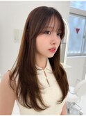 韓国風レイヤーカット髪質改善ダブルカラーハッシュカット