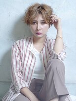 ロッソ ヘアアンドスパ 北千住店(Rosso Hair&SPA) センターパートパーマ風スタイリング【北千住】