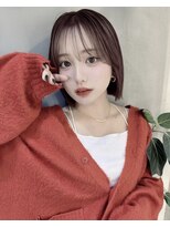 ロンドリゼル 札幌(Lond RiseL) オリーブグレー/前髪/ボブ/マロンベージュ/レイヤーカット/小顔