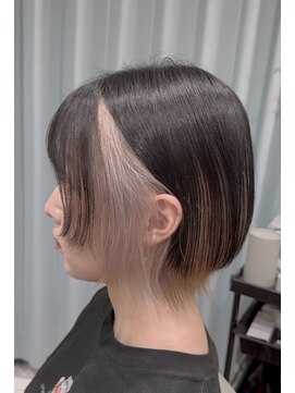 ルセット(Ruset) ショートウルフ/インナーカラー/ミルクティー/10代20代30代