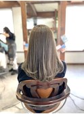 ブリーチなしグレージュ