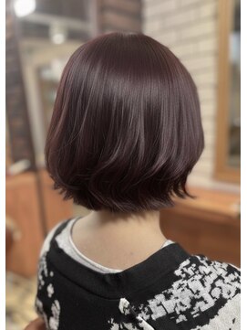 ヘアメイク フレンシア(hair make flencia) 艶めく！カシスボルドー・ボブ【036スタイル】