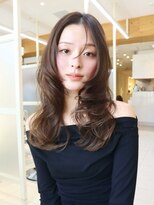 ミリバイアフロート(MIRI by AFLOAT)&nbsp;【島田佑】ミディアムレイヤーカットグレージュ顔周りカット