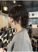 ウルフパーマミディアムウルフレイヤーパーマ登戸向ヶ丘遊園