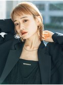切りっぱなしボブ20代30代◎前髪あり外ハネ濡れ髪ヘア越谷