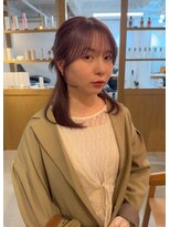 レル(lelu) 結んで可愛い顔まわり × moca beige