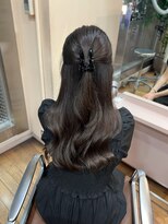 アクシス 栄店(`AXIS)&nbsp;森崎ワンホンレイヤー/ミルクティーブロンド/ダークブルー/栄