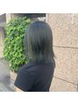 エイルミヤザキ(Ail Miyazaki)&nbsp;オリーブカラーで赤みを抑えて透明感のある髪色に仕上げました♪