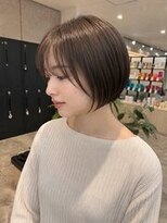 ルプル バイ フェイス 磯子(L'pul by face)&nbsp;リラックスショートボブ×ナチュラルベージュ　style by 田爪